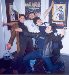 Bhodidharma, Koichi e Sandman-AC insieme al Barikordi in posizioni ..."bizzarre" :P